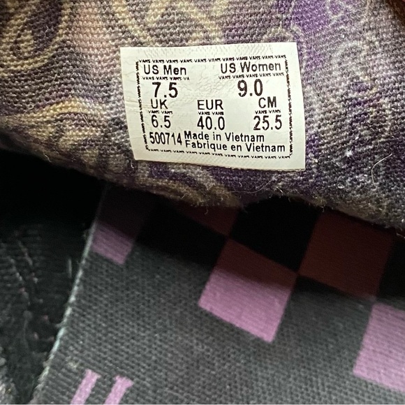 Vans Harry Potter Deathly Hallows Old Skool Purple Black Lace Up Sneakers - Picture 8 of 10